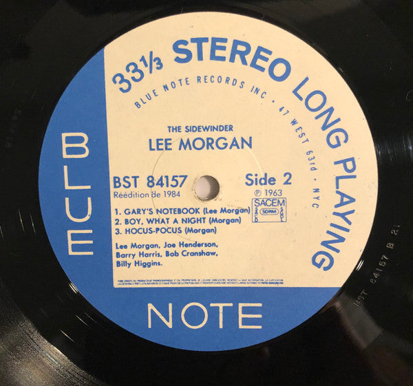 Lee Morgan : The Sidewinder (LP, Album, RE)