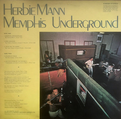 Herbie Mann : Memphis Underground (LP, Album, RE)