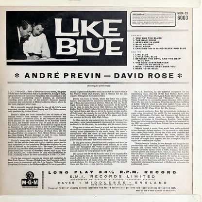 André Previn And David Rose : Like Blue (LP)