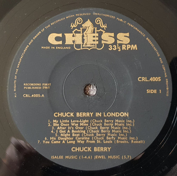 Chuck Berry : Chuck Berry In London (LP, Album, Mono)