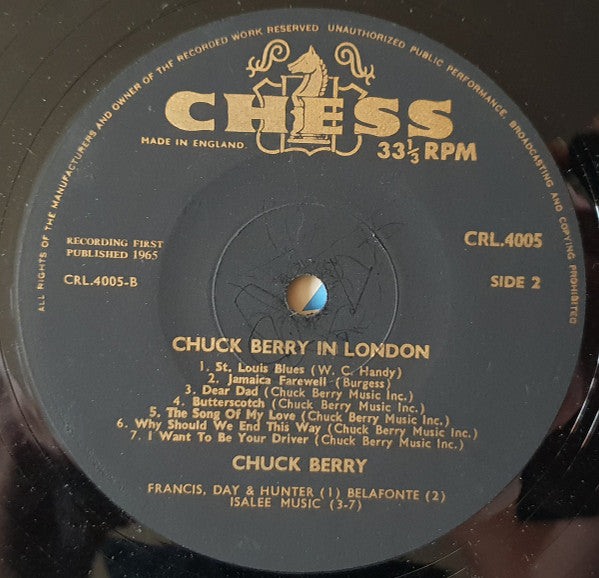 Chuck Berry : Chuck Berry In London (LP, Album, Mono)