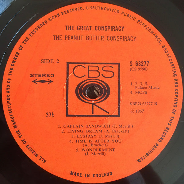 The Peanut Butter Conspiracy : The Great Conspiracy (LP, Album)