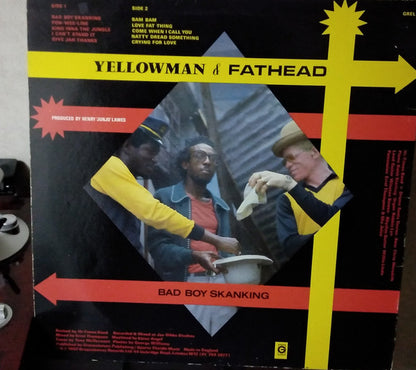 Yellowman & Fathead : Bad Boy Skanking (LP, Album, RP, Gre)