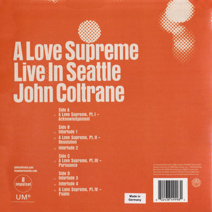 John Coltrane : A Love Supreme: Live In Seattle (2xLP, Album)