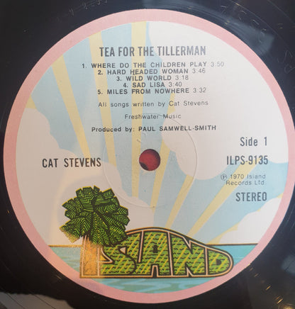 Cat Stevens : Tea For The Tillerman (LP, Album, RE, Pin)