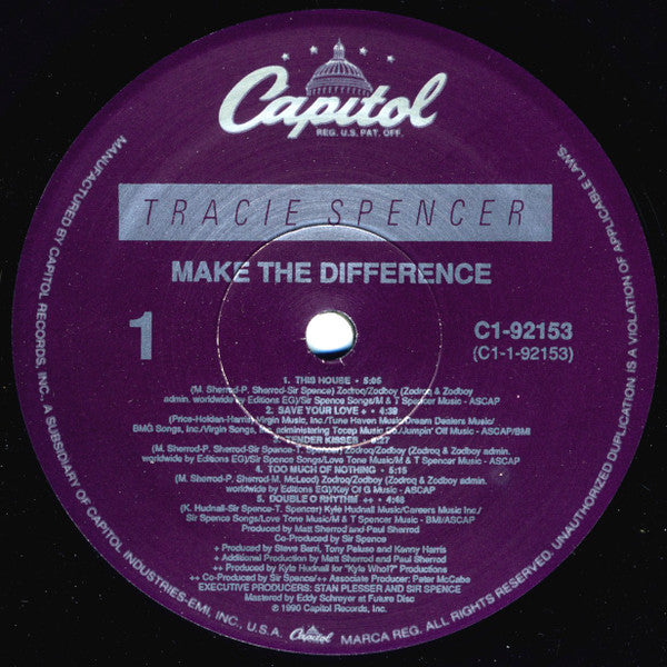 Tracie Spencer : Make The Difference (LP)