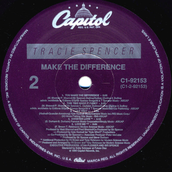 Tracie Spencer : Make The Difference (LP)