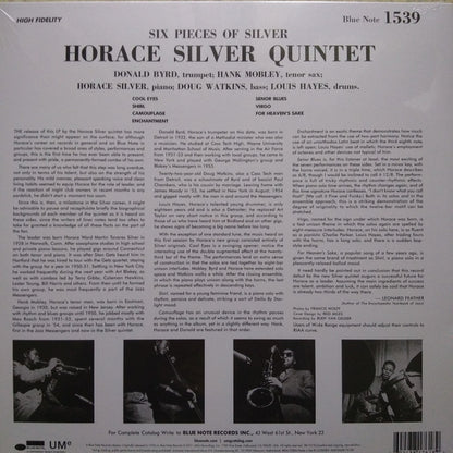 The Horace Silver Quintet : 6 Pieces Of Silver (LP, Album, Mono, RE, 180)