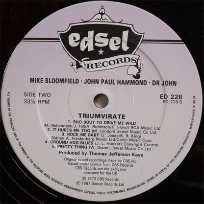 Bloomfield* / Hammond* / Dr. John : Triumvirate (LP, Album)