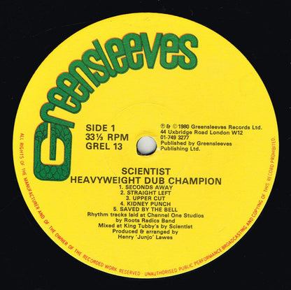 Scientist : Heavyweight Dub Champion (LP, Album)