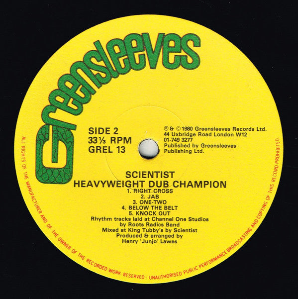 Scientist : Heavyweight Dub Champion (LP, Album)