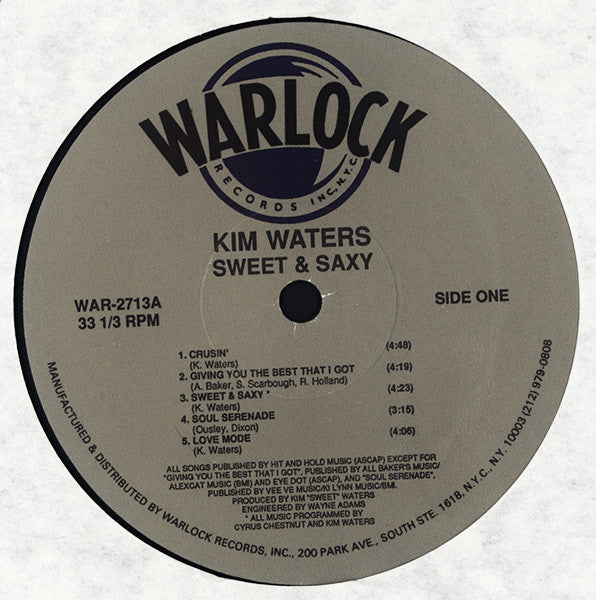 Kim Waters : Sweet & Saxy (LP, Album)