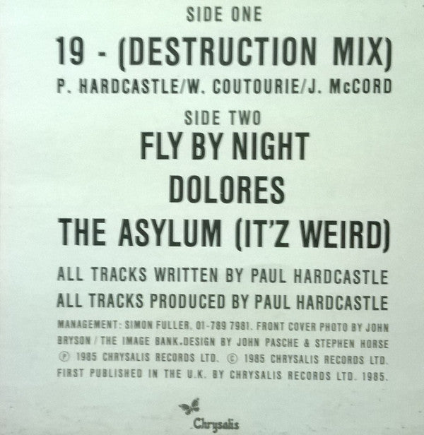 Paul Hardcastle : 19 (Destruction Mix) (12", Single)