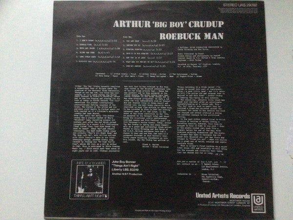 Arthur "Big Boy" Crudup : Roebuck Man (LP)