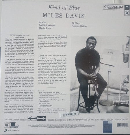 Miles Davis : Kind Of Blue (LP, Album, RE, 180)