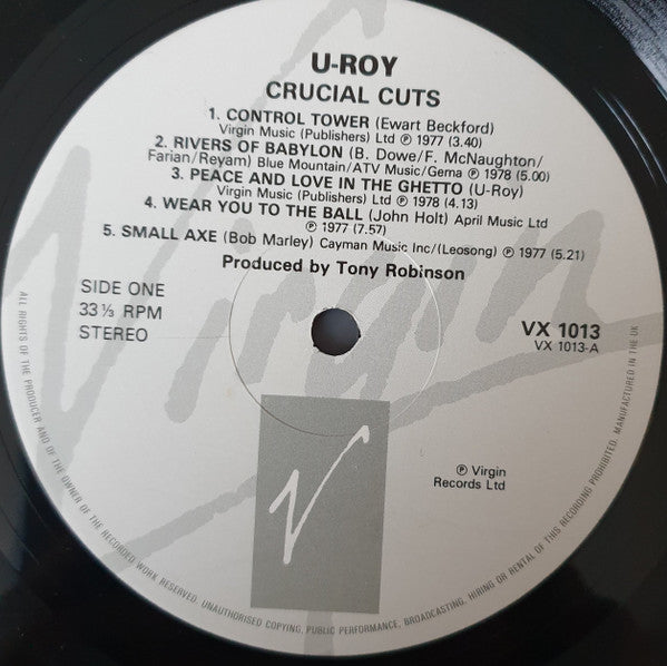 U Roy* : Crucial Cuts (LP, Comp, RE)