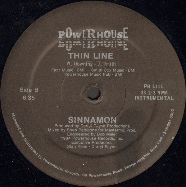 Sinnamon : Thin Line (12")