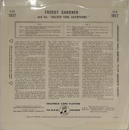 Freddy Gardner : Freddy Gardner And His Golden Tone Saxophone (10", Album)