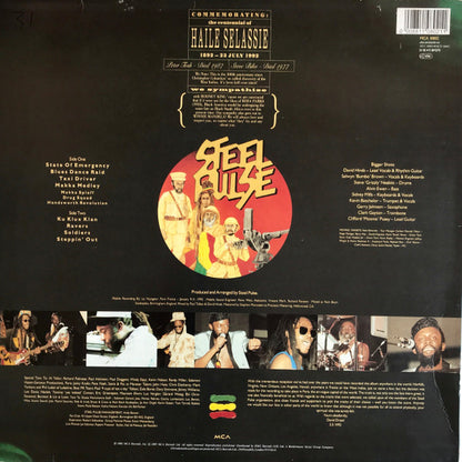 Steel Pulse : Rastafari Centennial The Best Of Steel Pulse Live Elysee Montmartre Paris (LP, Album)