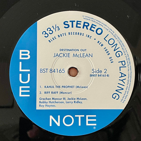 Jackie McLean : Destination... Out! (LP, Album, RE, 180)