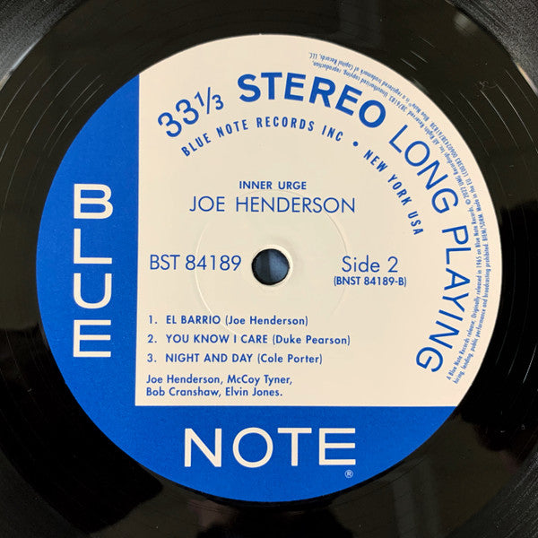 Joe Henderson : Inner Urge (LP, Album, RE, 180)