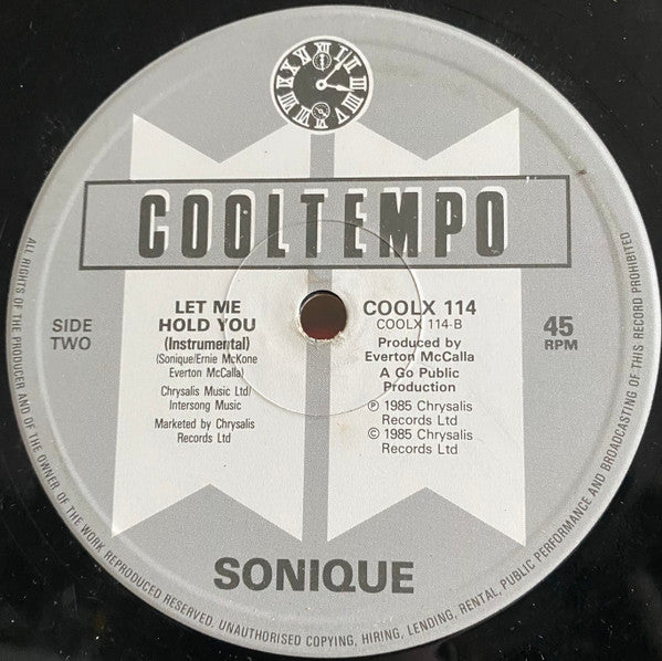 Sonique : Let Me Hold You (12")