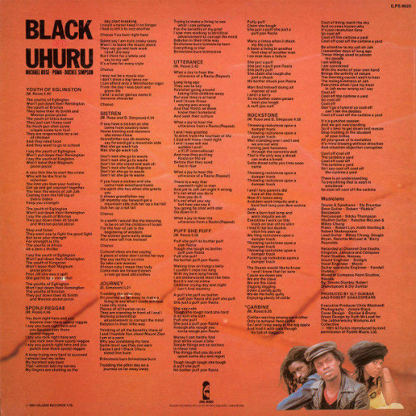 Black Uhuru : Red (LP, Album, Bla)