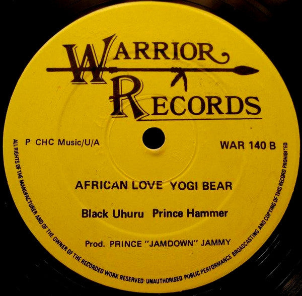 Black Uhuru / Black Uhuru, Prince Hammer : Bad Girl / African Love Yogi Bear (12")