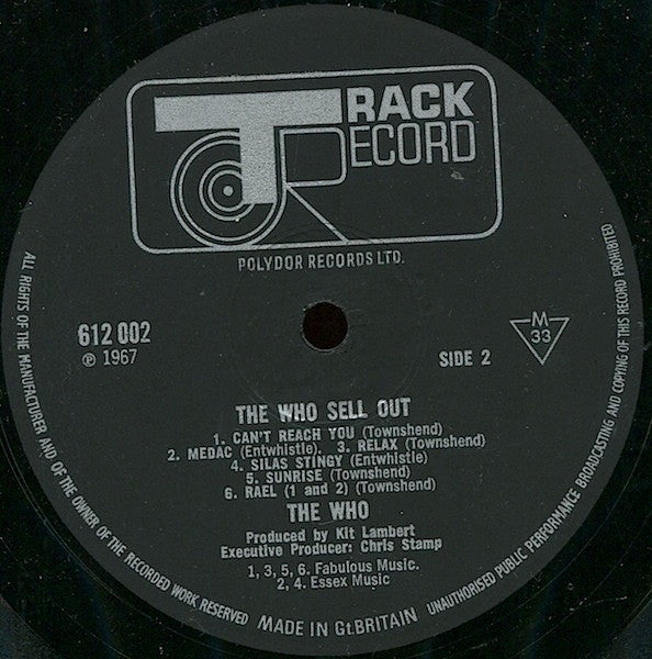 The Who : The Who Sell Out (LP, Album, Mono)