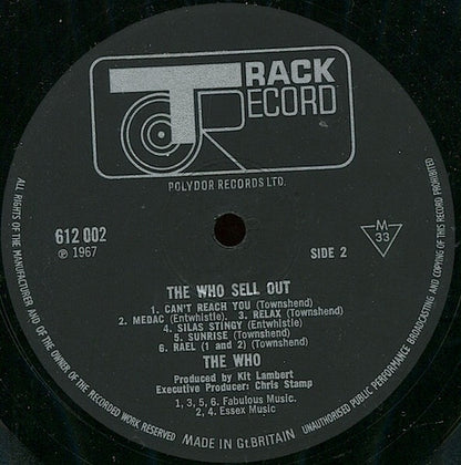 The Who : The Who Sell Out (LP, Album, Mono)