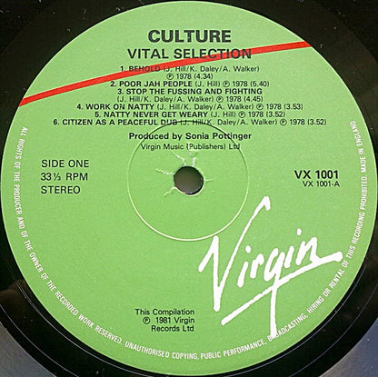 Culture : Vital Selection (LP, Comp)