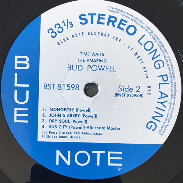 Bud Powell : Time Waits (The Amazing Bud Powell) (LP, Album, RE, 180)