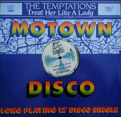 The Temptations : Treat Her Like A Lady (Extended Version) (12", Single)