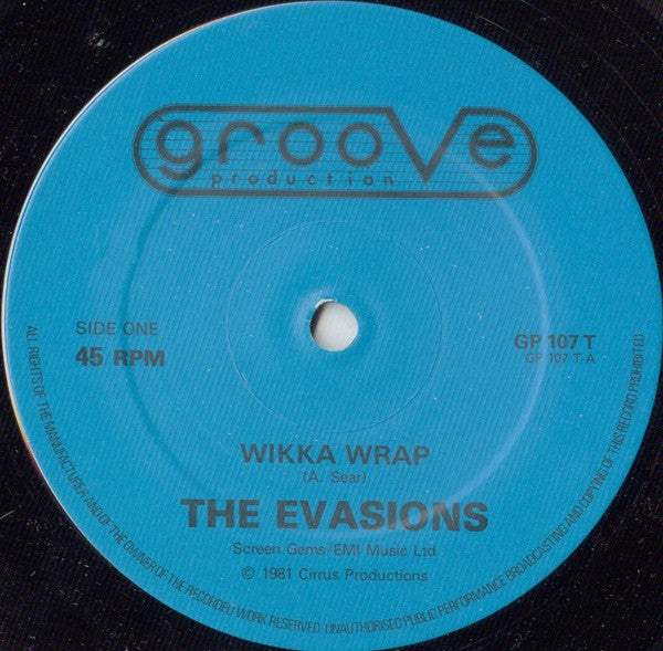 The Evasions : Wikka Wrap (12", Single, Dee)