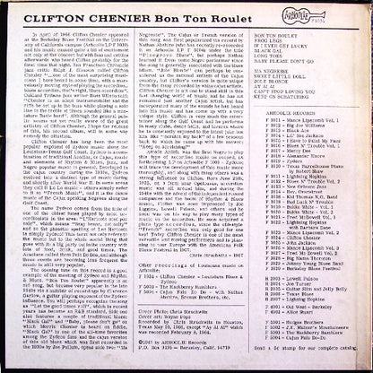 Clifton Chenier : Bon Ton Roulet! (LP, Album)