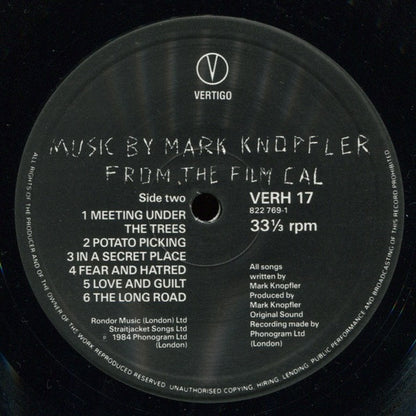 Mark Knopfler : Music By Mark Knopfler From The Film Cal (LP, Album)