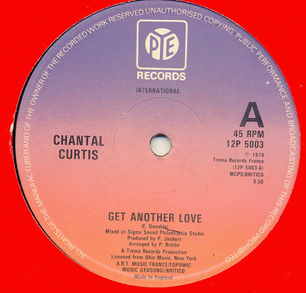 Chantal Curtis : Get Another Love (12", Ltd)