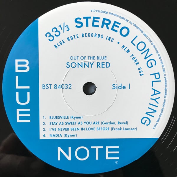 Sonny Red : Out Of The Blue (LP, Album, RE, 180)