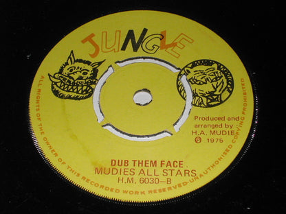 Big Joe & Mudies All Stars : Kick Them Face (7", Single, M/Print)