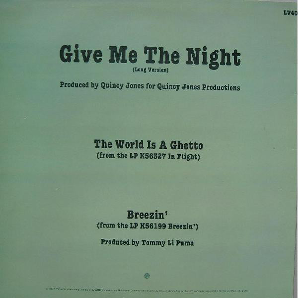 George Benson : Give Me The Night (12")