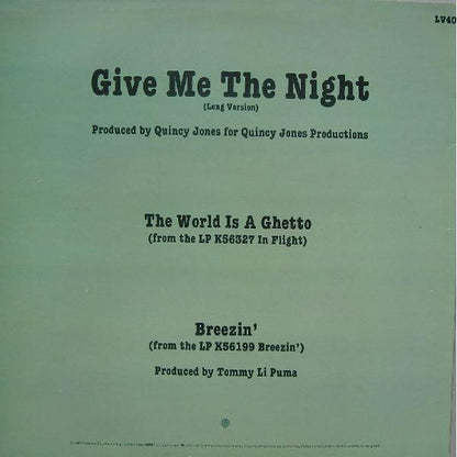 George Benson : Give Me The Night (12")