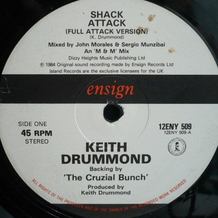 Keith Drummond , Backing By "The Cruzial Bunch"* : Shack Attack (12")