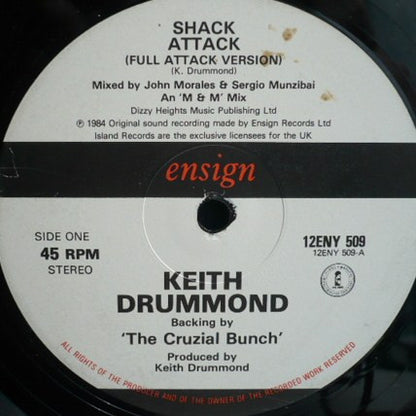 Keith Drummond , Backing By "The Cruzial Bunch"* : Shack Attack (12")