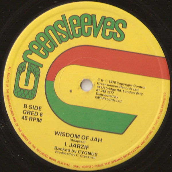 I. Jarzif Backed By Cygnus (4) : How Could I Leave My Wife (12", Single)