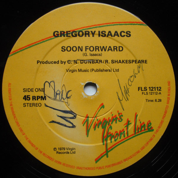 Gregory Isaacs / Gregory Isaacs, Prince Far I : Soon Forward / Uncle Joe / Come Off Mi Toe (12")