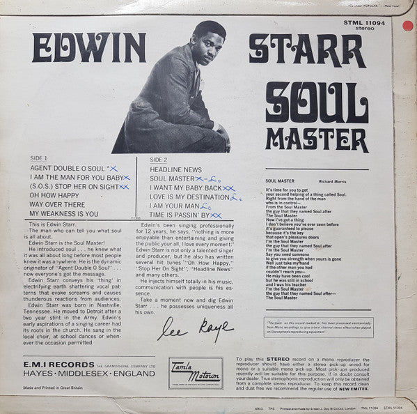 Edwin Starr : Soul Master (LP, Album)