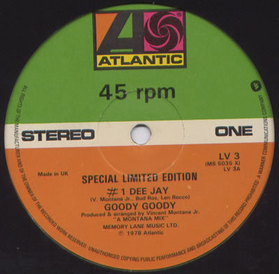 Goody Goody : #1 Dee Jay (12", Single, Ltd)