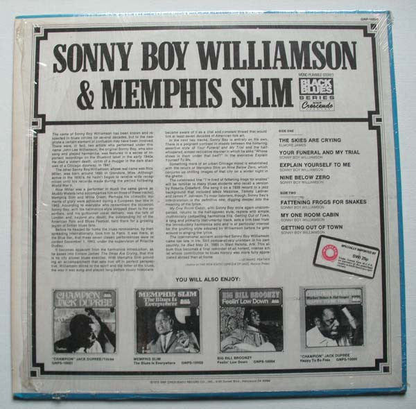 Sonny Boy Williamson (2) & Memphis Slim : In Paris (LP, Album, RE)