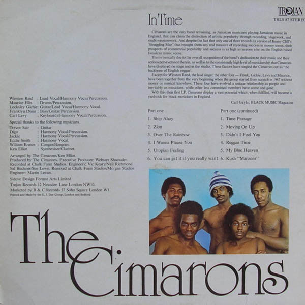 The Cimarons : In Time (LP, Album)