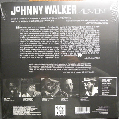 Johnny Walker (4) : Advent (LP, Album, RE)